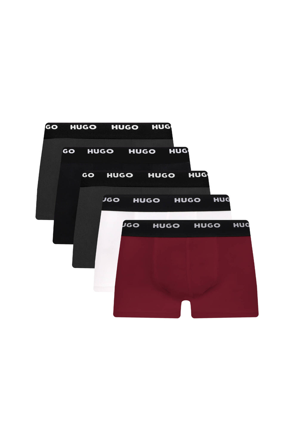 Трусики-боксеры 5шт. trunk Hugo Bodywear - бордовый(50479944)