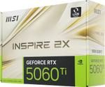 Видеокарта MSI NVIDIA  GeForce RTX 5060TI RTX 5060 TI 8G INSPIRE 2X 8ГБ Inspire, GDDR7, Ret