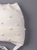 Шапка для девочки с ушками осенняя