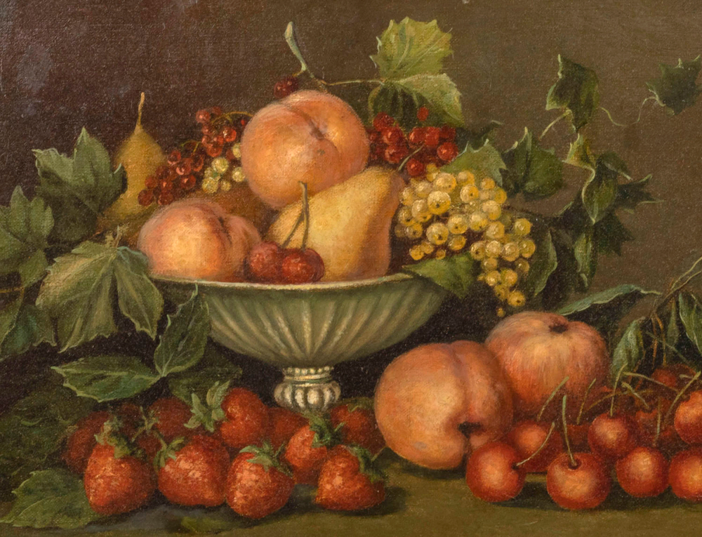 «Натюрморт с фруктами и ягодами» Джузеппе  Фальчетти (Giuseppe Falchetti; 1843–1918). Копия. к. XIX