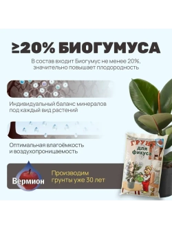 Органический грунт для фикуса 4 л