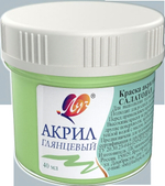 Акриловая краска пастельная 40 мл Салатовая (Луч)