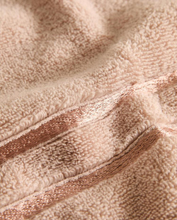 ZARA HOME БАННОЕ ПОЛОТЕНЦЕ С КАЙМОЙ, РОЗОВЫЙ