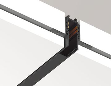 Шинопровод 3м встраиваемый под ГКЛ 12,5мм GL1925 BK чёрный Magnetic standard 48V 10mm Ambrella
