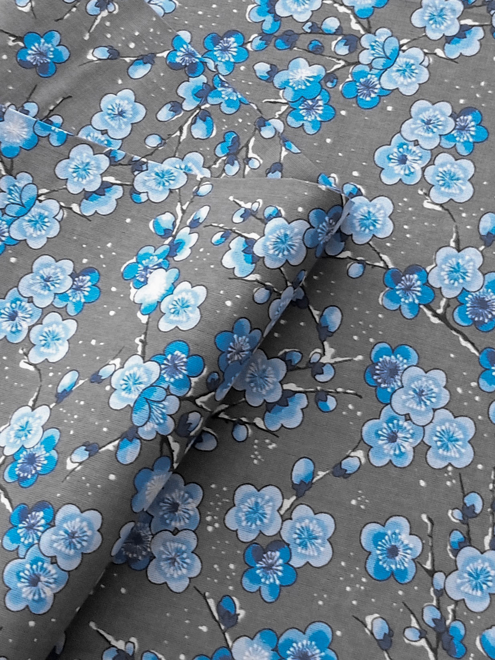 Ткань бязь плательная, рис. "Сакура", ширина 150 см, арт. 343