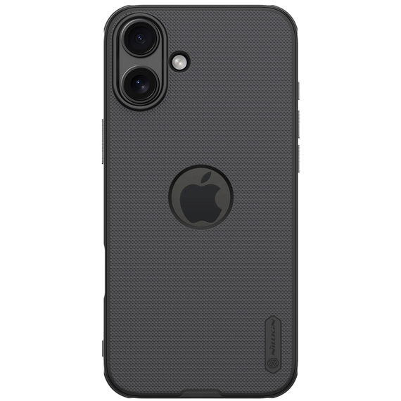 Усиленный двухкомпонентный чехол от Nillkin для iPhone 16 Plus, серия Super Frosted Shield Pro (с вырезом под лого)
