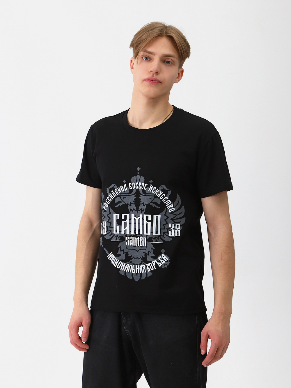 Футболка для САМБО черная мод.5