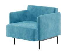 Stenly Диван одноместный STN-1 Teddy 133/Металл Черный 800*840*760