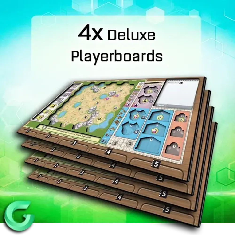 [Предзаказ] 4x Deluxe Playerboards (+ 40x Action Tiles)