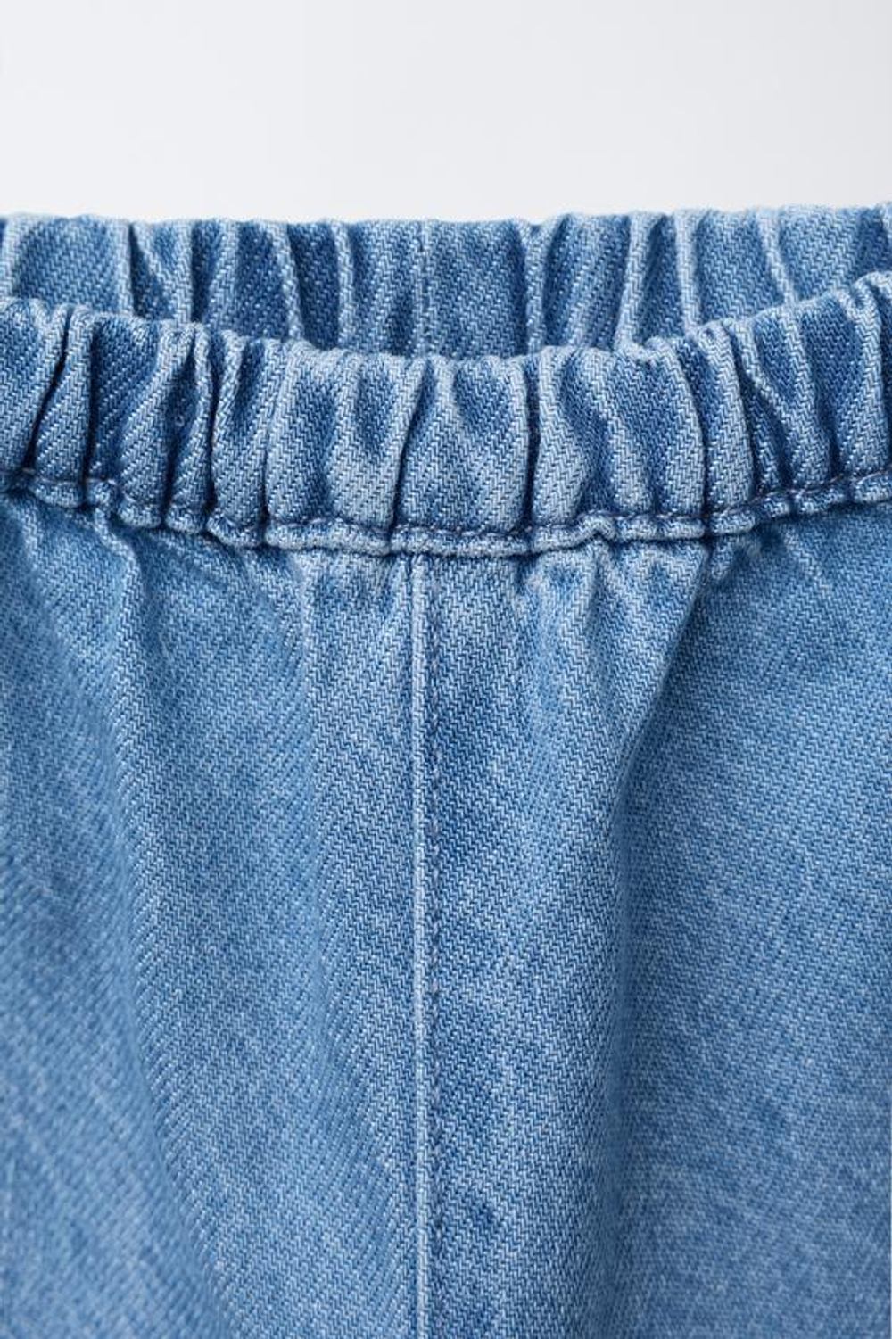 ZARA ДЖИНСОВЫЕ БРЮКИ BAGGY, СИНИЙ