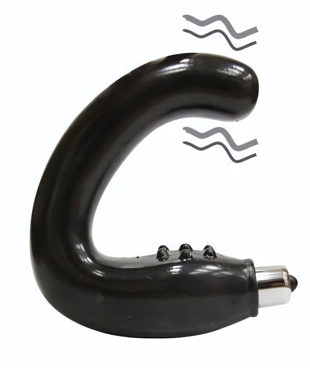 Чёрный массажёр простаты серии Sex Expert (Цвет: черный)