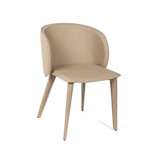 Стул Ornella, серо-бежевая фактурная кожа