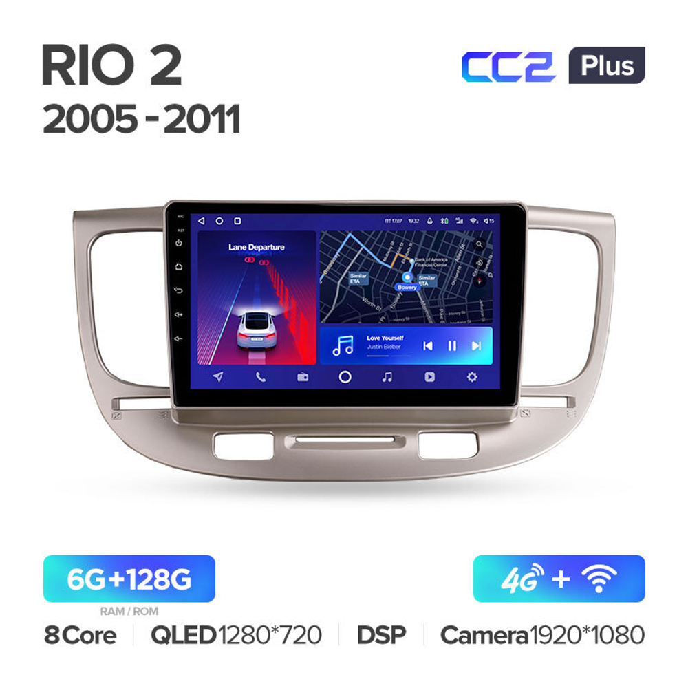 Teyes CC2 Plus 9" для KIA Rio 2 2005-2011