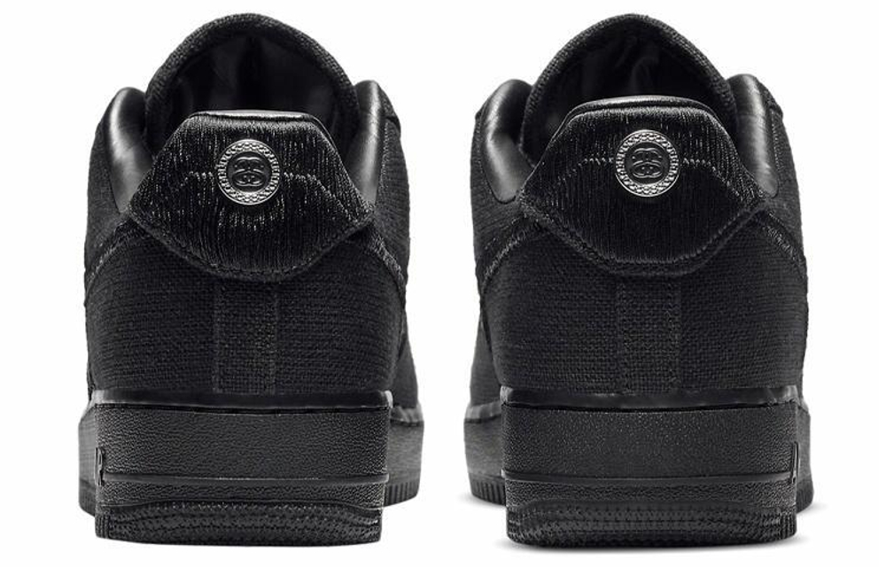 Кроссовки Stussy X Nike Air Force 1 Low "Triple Black"