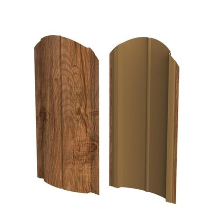 Штакетник металлический 0,4мм, окраска под принт-дерево