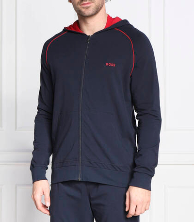Худи mix&match jacket h BOSS BLACK - темно-синий(50469581)