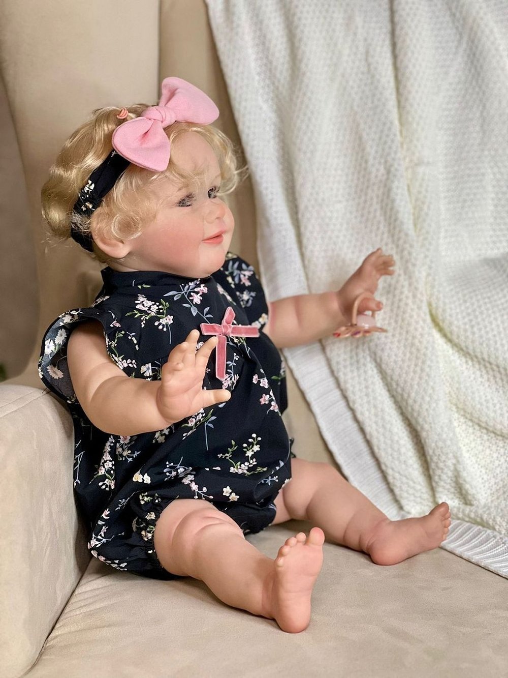 Кукла Реборн мягконабивная 60см в пакете (FA-581)