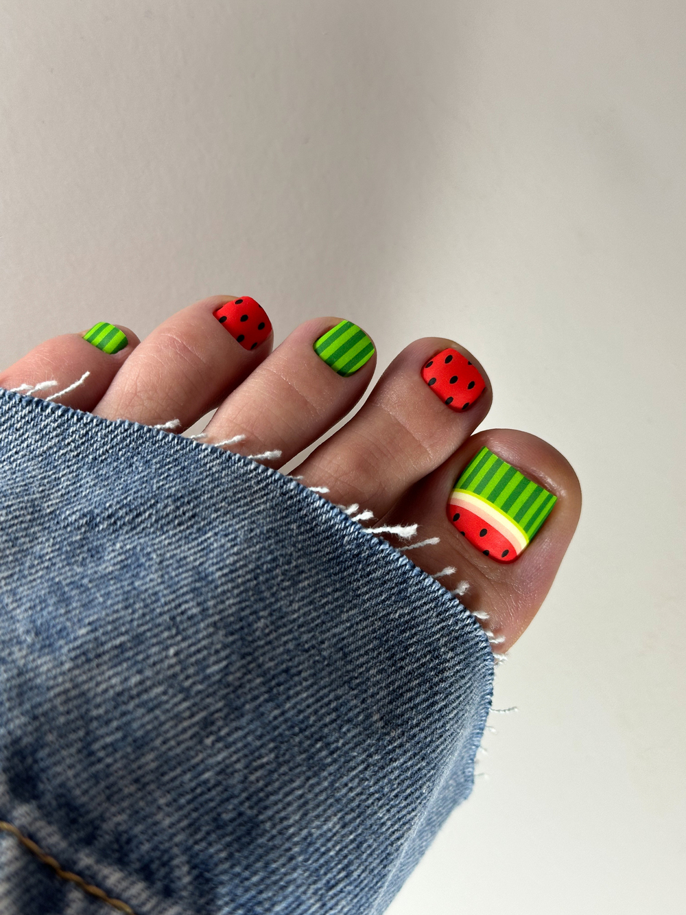 Crazy Manic Плёнки для ногтей для педикюра water melon p