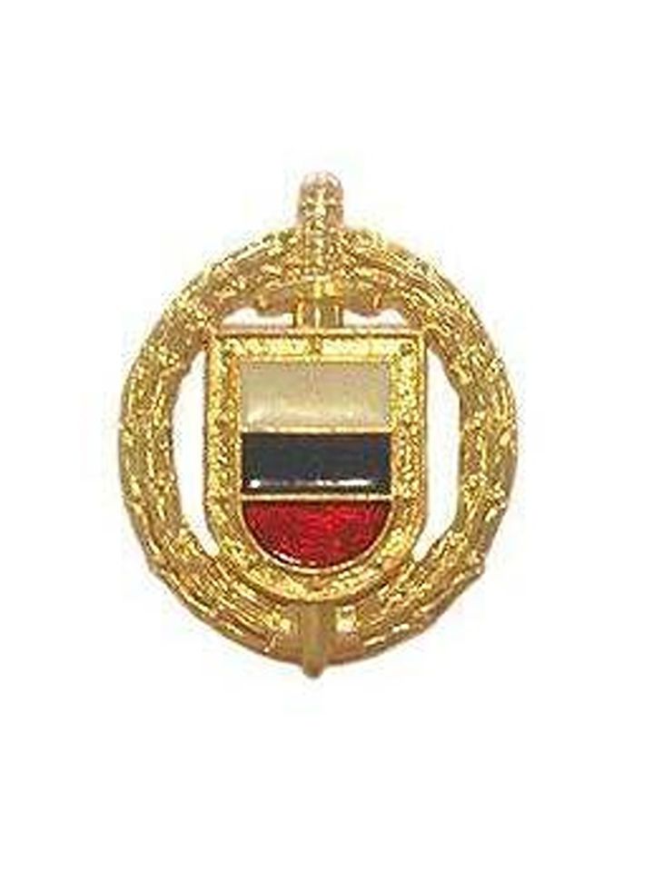 Эмблема петличная ФСО металл золото