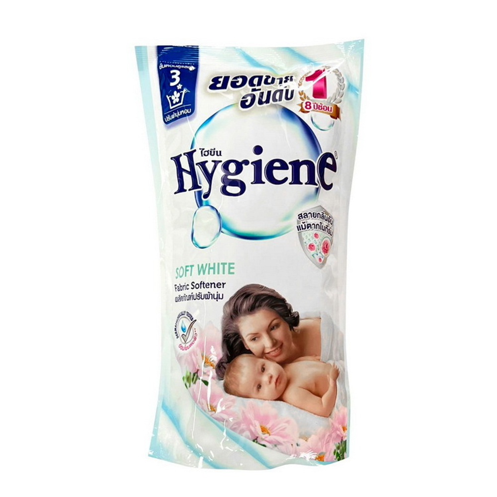 Тайский Кондиционер для Стирки Белья Концентрированный Hygiene Expert Парфюмированный "Мягкость Чистоты", 580 мл