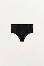 Трусы с высокой талией из ткани «поинтелл» - ZARA