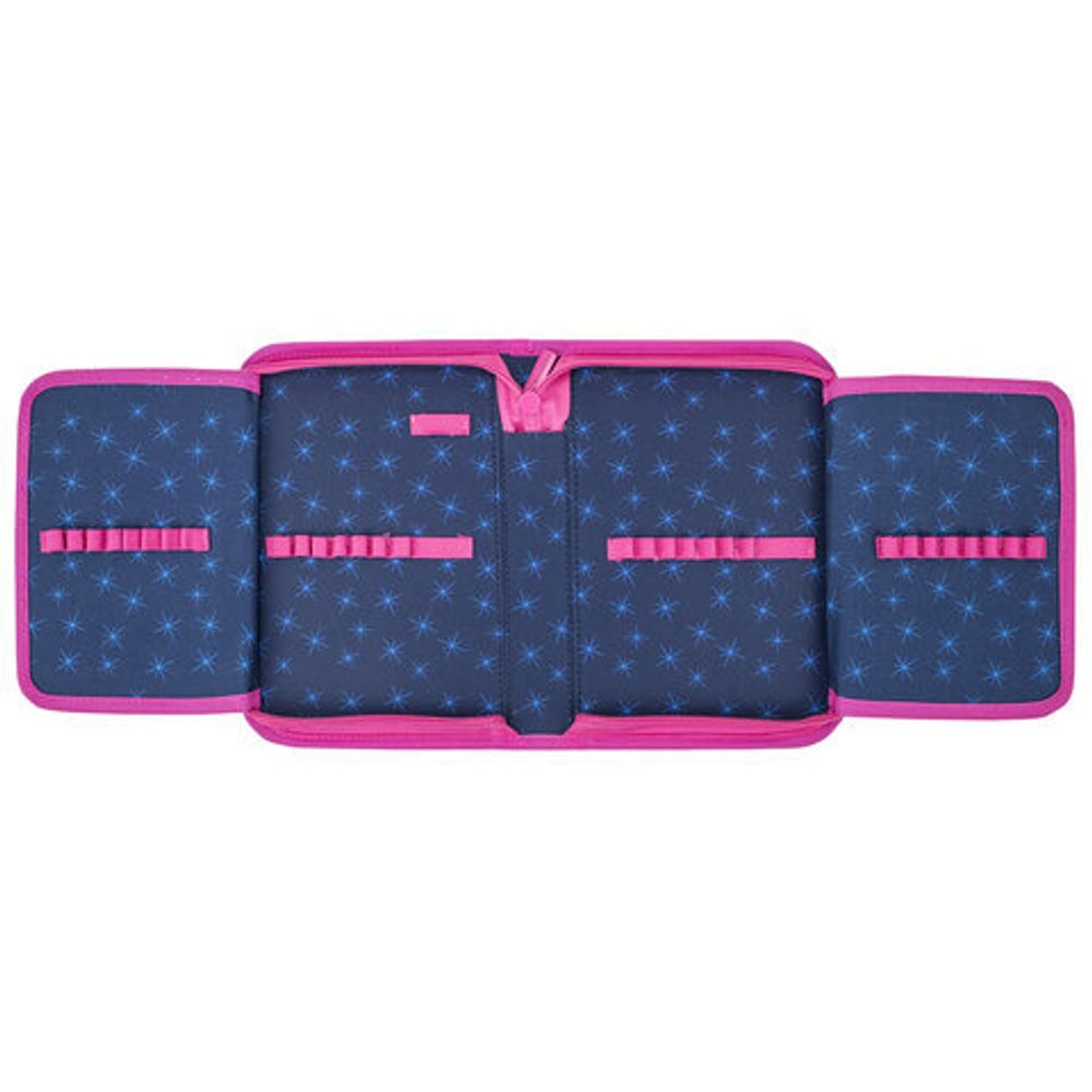 Пенал BRAUBERG, 1 отделение, 2 откидные планки, полиэстер, 21х14 см, Cute fox, 272318