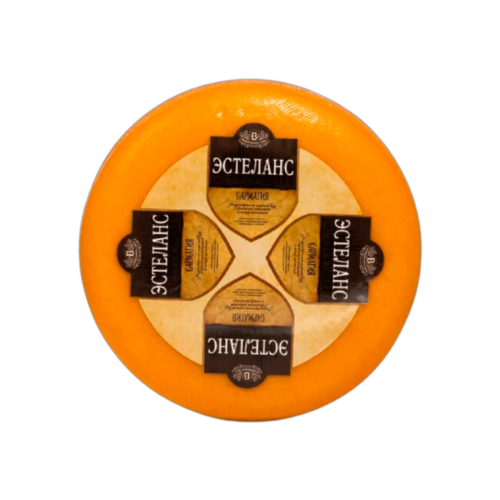Сыр "Эстеланс" МДЖ 45%, "Беловежские сыры", Беларусь