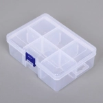 Органайзер для хранения мелочей, 6 ячеек «ИДЕЯДОМА», прозрачный, 16,5*12,5см (наклейка Селфи)