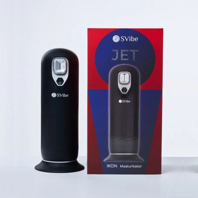 Мастурбатор SVibe Ikon JET 3-в-1: вибрация, подогрев, имитация фрикций