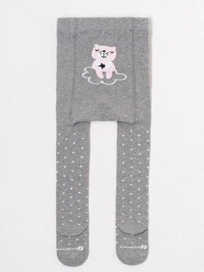Колготки "Мишка" для девочек 4471553 68-74р. серый (Крошка Я), 1 шт.
