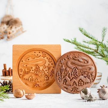 Пряничная форма Зимний пейзаж