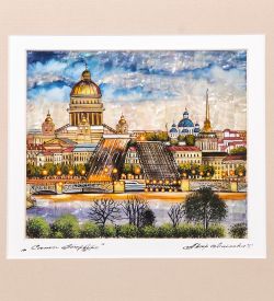 Народные промыслы ШК-55/247 Панно «Санкт-Петербург»