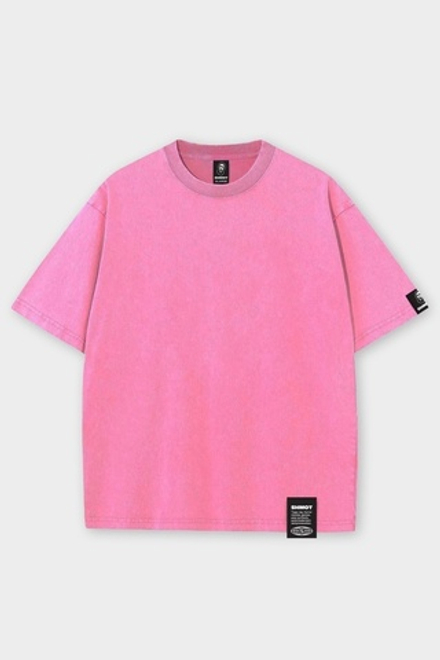Футболка SHMOT BLANK, GARMENT DYE, Розовый