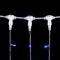 Светодиодный занавес 2*1 м., 200 синих LED ламп, прозрачный провод ПВХ, LTC (PCL202-10-2B)