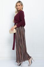 Платье Королева гофре бордо П10060 LT Collection