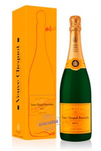Veuve Clicquot Brut. French champagne. Giftbox. 0,75 L