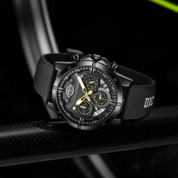 Dickies Wrist Watch Quartz Movement Silicone Strap Black Dial Men"s Watches Box Limited Edition