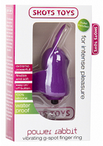 Фиолетовый вибростимулятор на палец Power Rabbit (Цвет: фиолетовый)