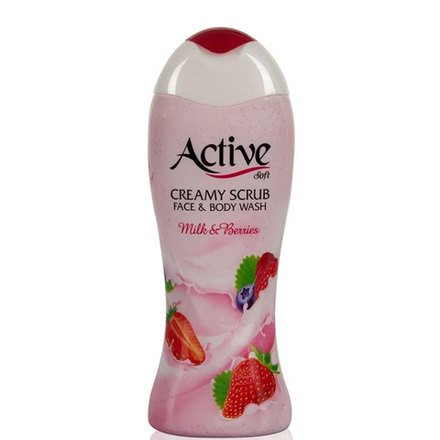 Гель-скраб для тела Activ Клубника со сливками 400 мл