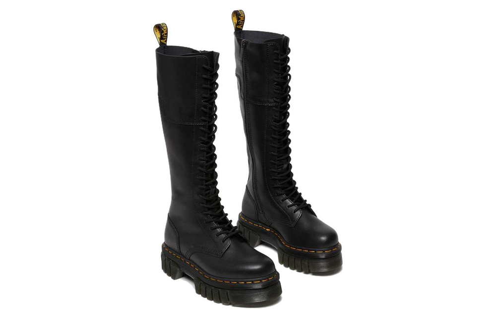 Dr.Dr. Martens Martin Audrick fashion trend All-match high boots Women's Black