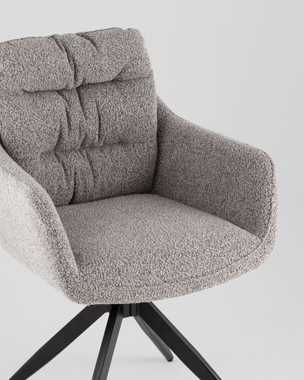 Стул обеденный Nia букле, серый