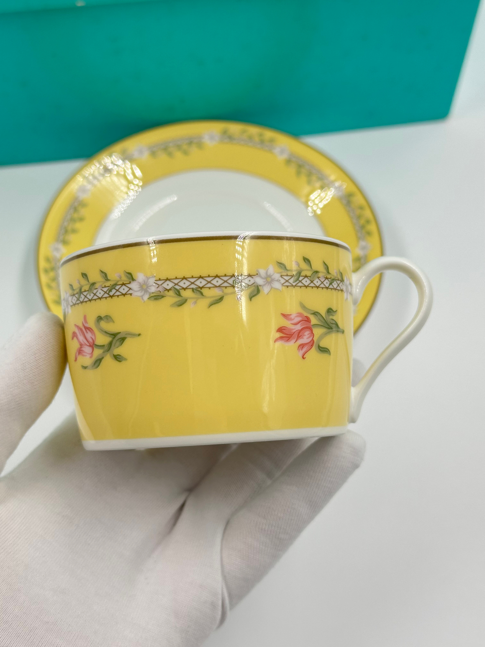 Набор из 2х чайных пар Tiffany & Co, Pink Tulip