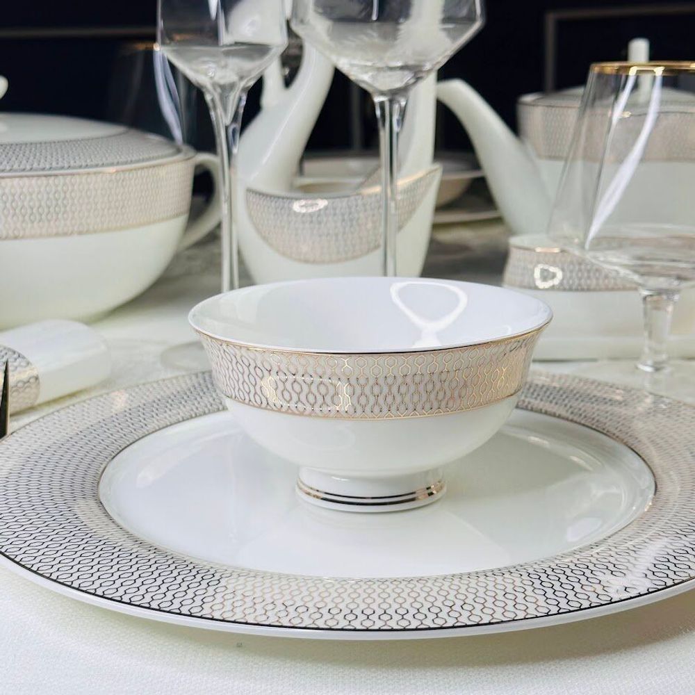 Lenardi 145-551 Набор из 2 салатников 11,5см СЕВИЛЬЯ в под.уп.(х24)Костяной фарфор