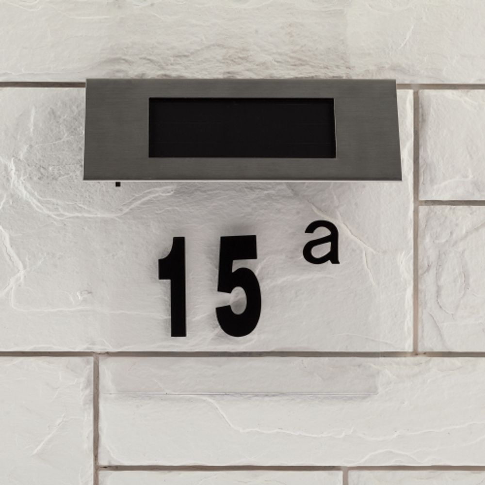 Светильник уличный ЭРА ERASF22-40 на солнечных батареях настенный Номер дома 2 4 LED | Садовые декоративные светильники