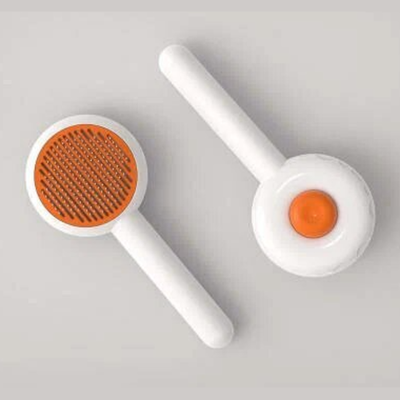 Пуходерка donat с кнопкой очистки 19х8см рф-14 белый