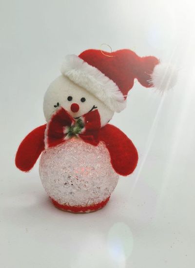 Игрушка световая снеговичок 11х7 см