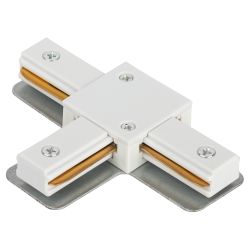 Коннектор ЭРА TR-1PA-СT-WH T-образный для однофазного шинопровода белый