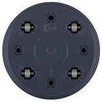 Горшок цветочный Villa de Fiori 26л D380мм, фиксированный поддон, на колесиках, вулканический серый