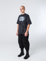 Футболка с набойкой "Райтер". Черно-серая