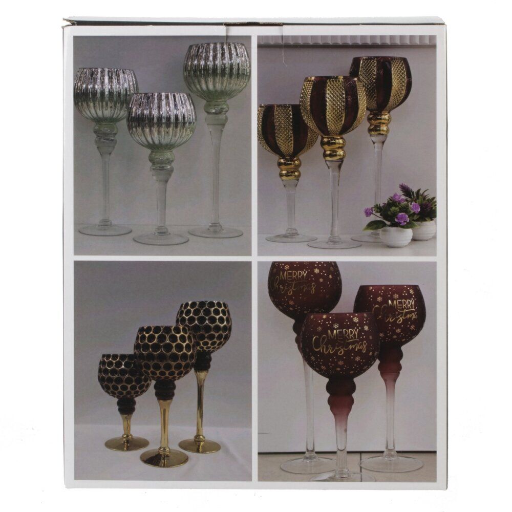 GAEM Набор из 3-х подсвечников, L33 W16 H46 см